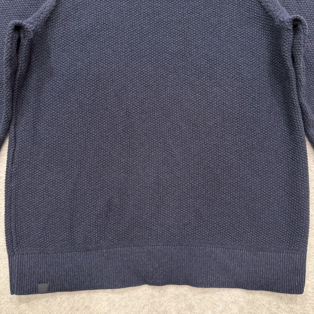 Lululemon Sweater Mens S Blue Textured Knit Crewneck